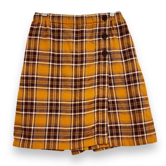 UNI QLO - NWT Girl’s Flannel Checked Skort Size 11-12 - Picture 1 of 10